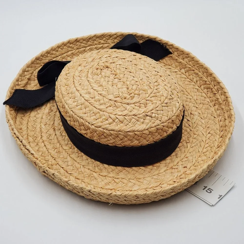 Helen Kaminski Classic 5 Raffia Woven Wide Brimmed Hat